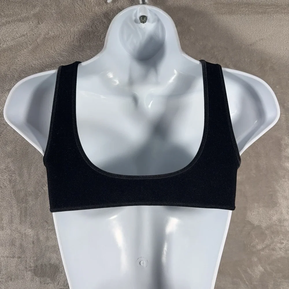 TRIANGL Bikini Set Womens Size Small Black Neoprene Two Piece Swimwear Resort
